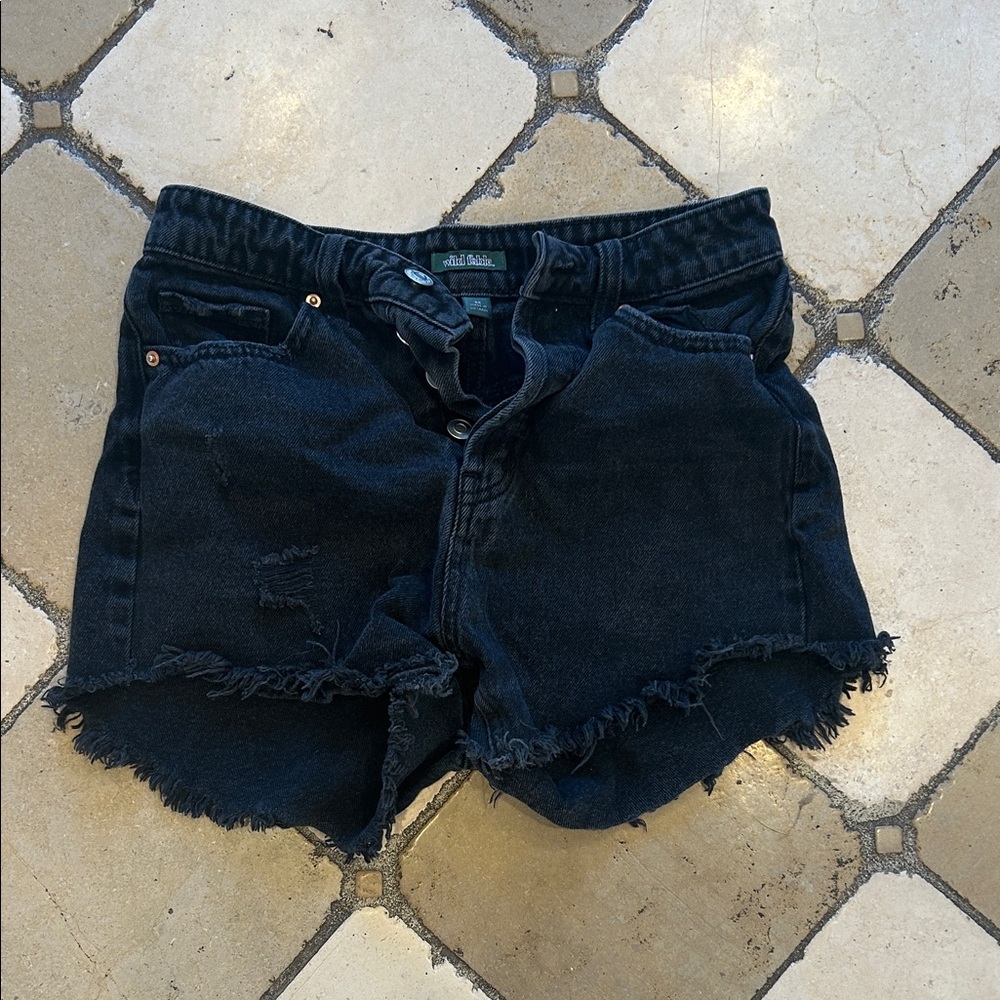 Wild Fable Black Jean Shorts